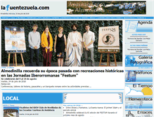 Tablet Screenshot of lafuentezuela.com